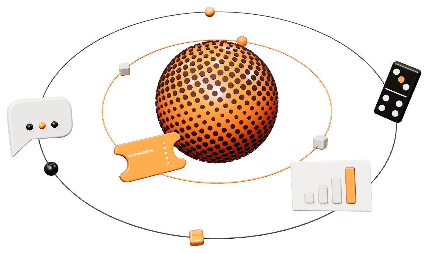 Connected services orbiting around a central growth platform